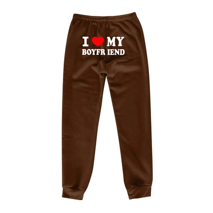 Chic Love Print Trousers - MANDOTOS