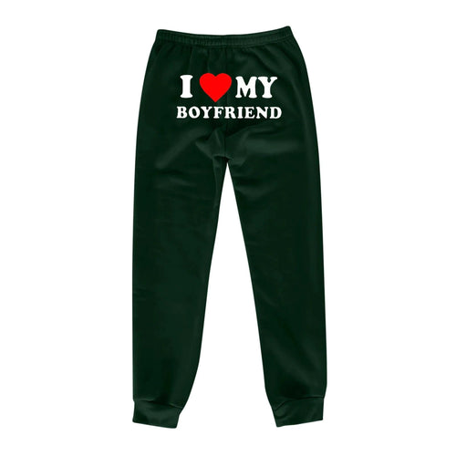 Chic Love Print Trousers - MANDOTOS
