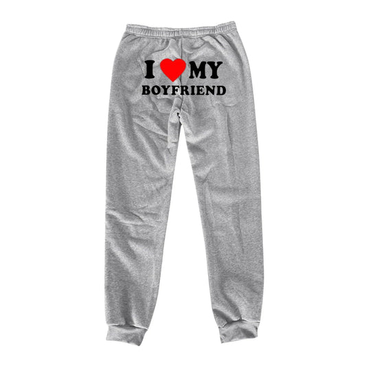 Chic Love Print Trousers - MANDOTOS