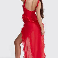 Mandotos Chic Maxi Dress in elegant style, flowing fabric, and flattering silhouette perfect for formal occasions.