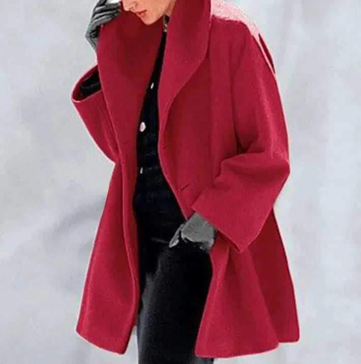 Mandotos chic multi-shade oversized cardigan featuring a relaxed fit with colorful, layered knit in a cozy, stylish design.