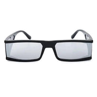 Mandotos chic retro rectangle sunglasses with black frames and tinted lenses, stylish and vintage-inspired eyewear.