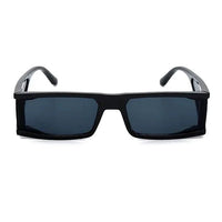 Mandotos chic retro rectangle sunglasses with black frames and tinted lenses, stylish accessory for a trendy look.