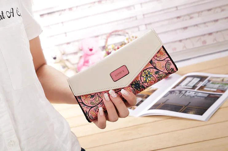 Chic Women's Leather Clutch Wallet & Card Holder - MANDOTOS