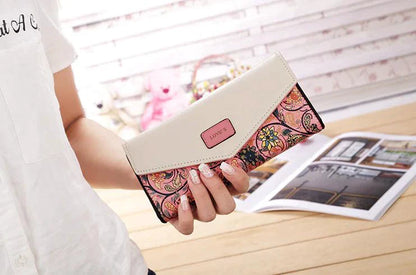 Chic Women's Leather Clutch Wallet & Card Holder - MANDOTOS
