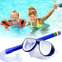 Children's ClearView Snorkel Kit by MANDOTOS with tough mask and snorkel tube for young snorkelers, clear and durable design.