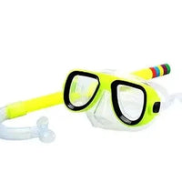 Children's ClearView Snorkel Kit by MANDOTOS with tough mask and snorkel tube for easy water breathing and underwater exploration.