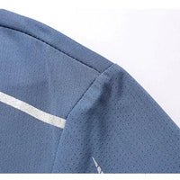 Mandotos men's quick dry running T-shirt, size M, breathable outdoor sports tee for hiking and fishing in summer.
