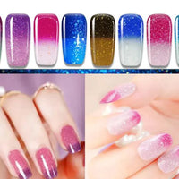 Mandotos Chromatic Nail Adhesive bottle with applicator for secure nail enhancements and long-lasting hold.