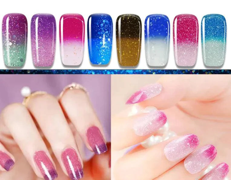 Mandotos Chromatic Nail Adhesive bottle with applicator for secure nail enhancements and long-lasting hold.