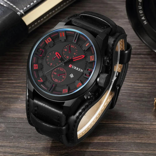Classic Gents Leather Watch - MANDOTOS