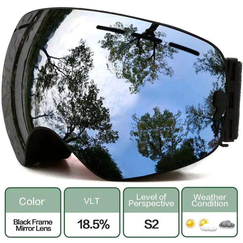 ClearView Anti-Fog Ski Goggles - MANDOTOS