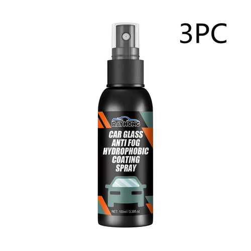 Mandotos ClearView auto glass repellent bottle showing product label for enhanced windshield clarity and rain resistance.