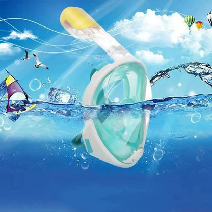 ClearView Snorkel Mask - 180° Vision & Anti-Fog Technology for Ultimate Underwater Adventures - MANDOTOS