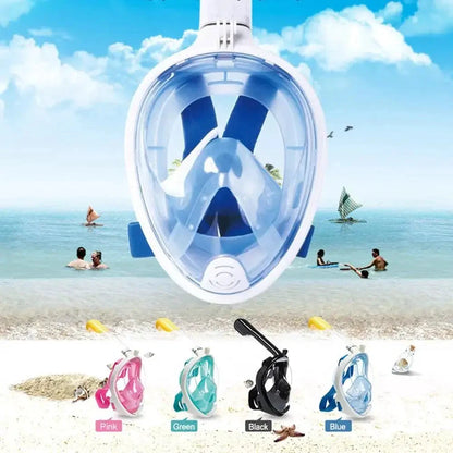 ClearView Snorkel Mask - 180° Vision & Anti-Fog Technology for Ultimate Underwater Adventures - MANDOTOS