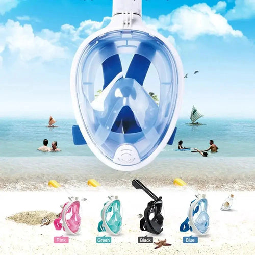 ClearView Snorkel Mask - 180° Vision & Anti-Fog Technology for Ultimate Underwater Adventures - MANDOTOS