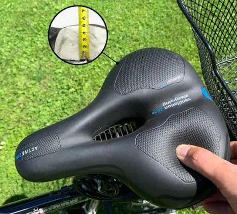 Mandotos Cloud Comfort Bike Saddle with plush, cloud-like cushion for a comfortable riding experience.