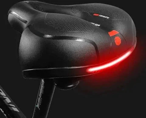 Mandotos Cloud Comfort Bike Saddle with plush, cloud-like cushioning designed for a comfortable, smooth riding experience.