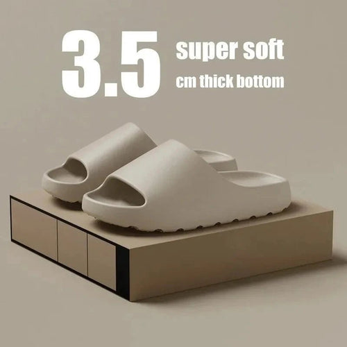 Mandotos Coconut Slippers with thick soles, soft EVA slides for men and women, perfect for beach and summer fashion.