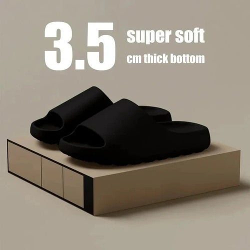 Mandotos coconut slippers with thick soles, soft bottom EVA slides for men and women, perfect for summer beach fashion.