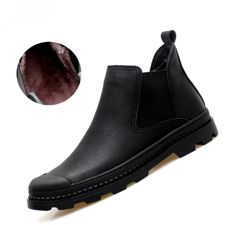Mandotos Cozy Leather Footwear showing soft leather upper and comfortable design for casual wear.
