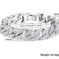 Mandotos Cuban gold curb bracelet featuring interconnected flat links and a secure clasp, showcasing elegant jewelry craftsmanship.