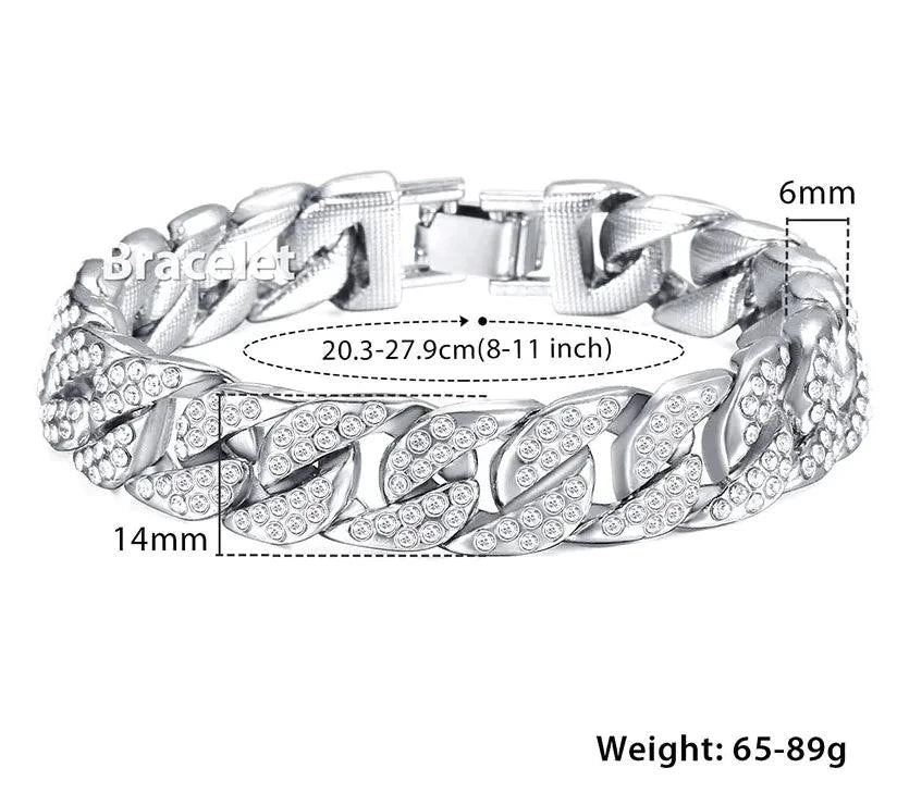 Mandotos Cuban gold curb bracelet featuring interconnected flat links and a secure clasp, showcasing elegant jewelry craftsmanship.