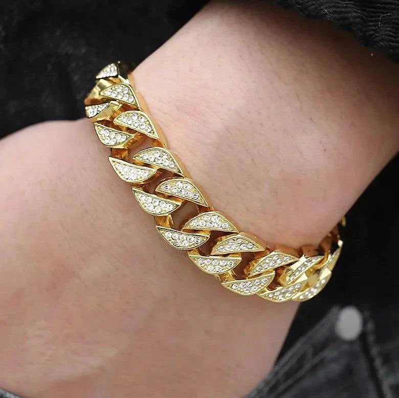 Cuban Gold Curb Bracelet - MANDOTOS