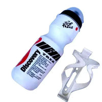 Mandotos cyclist's hydration flask in black with a secure screw-top lid, designed for easy hydration during rides.
