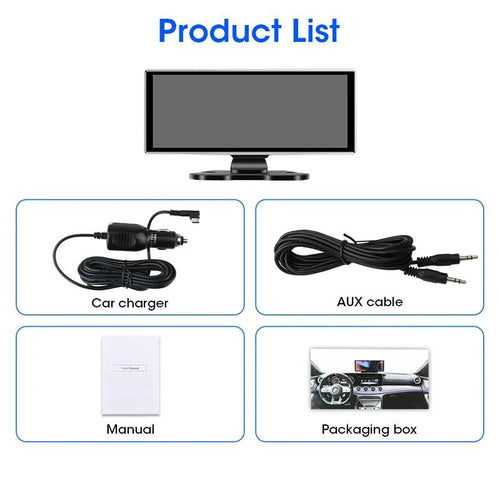 Mandotos dash cam 10.11.26-inch with 4K resolution and GPS, showing front view with camera lens and display screen.