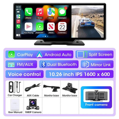 Dash Cam 10.11.26" with 4K Resolution and GPS MANDOTOS INTERNATIONAL