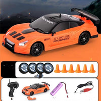 Mandotos 2.4G 4WD RC Drift Car GTR AE86 model remote control racing car for children, toy vehicle for Christmas gifts