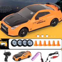 Mandotos 2.4G 4WD RC Drift Car GTR AE86 model toy car for remote control racing, suitable for children and Christmas gifts.