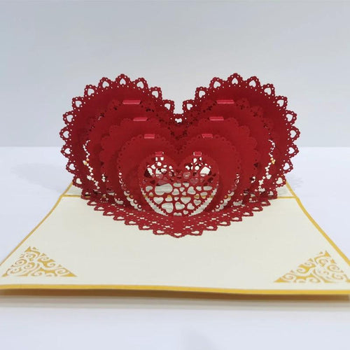 3D Engagement Cards Lovers Wedding Invitation Greeting Cards Laser Cut Valentine's Day Gift Anniversary Card Wholesale - MANDOTOS