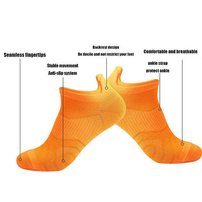 8 Pairs Women's Running Socks - Cushioned, Breathable & Anti-Odor for Outdoor Sports, Cycling & Hiking - MANDOTOS