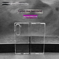 Mandotos transparent hard shell phone case with high permeability and HD anti-fall protection for durable smartphone safety.