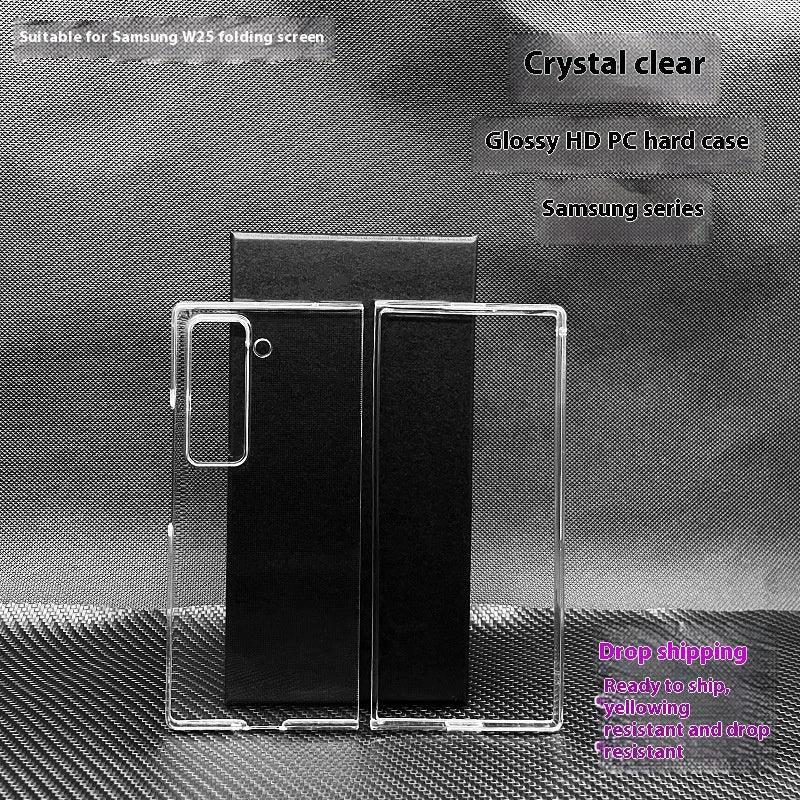 Mandotos transparent hard shell phone case with high permeability and HD anti-fall protection for iPhone or smartphone.