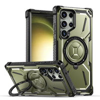 Mandotos magnetic phone case with ring, drop-resistant and protective, designed for secure grip and style.