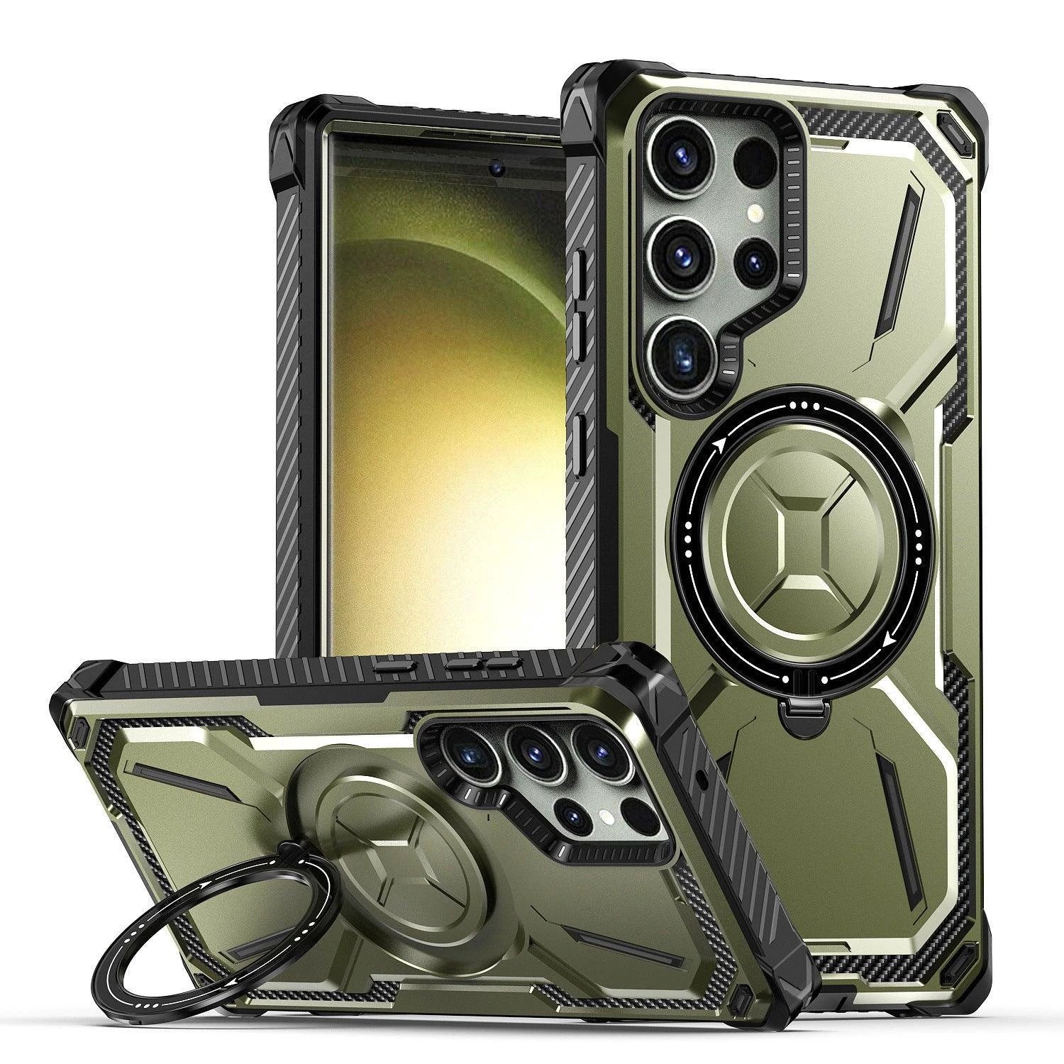 Phone Case Ring Magnetic Drop-resistant Protective Cover - MANDOTOS