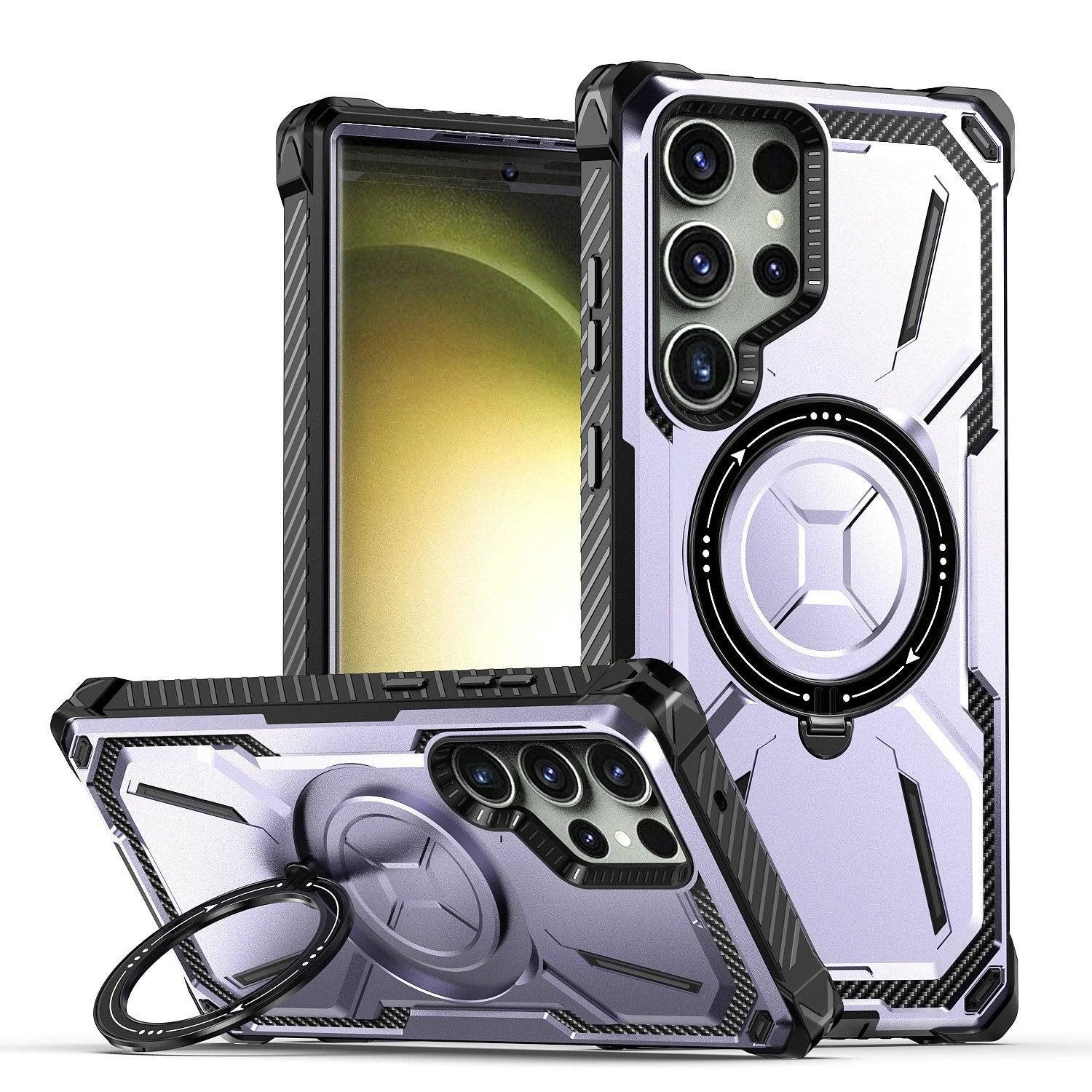 Phone Case Ring Magnetic Drop-resistant Protective Cover - MANDOTOS