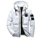 Camouflage Men's Hooded Winter Parka - Slim Fit, Windproof & Warm for Casual Adventures - MANDOTOS