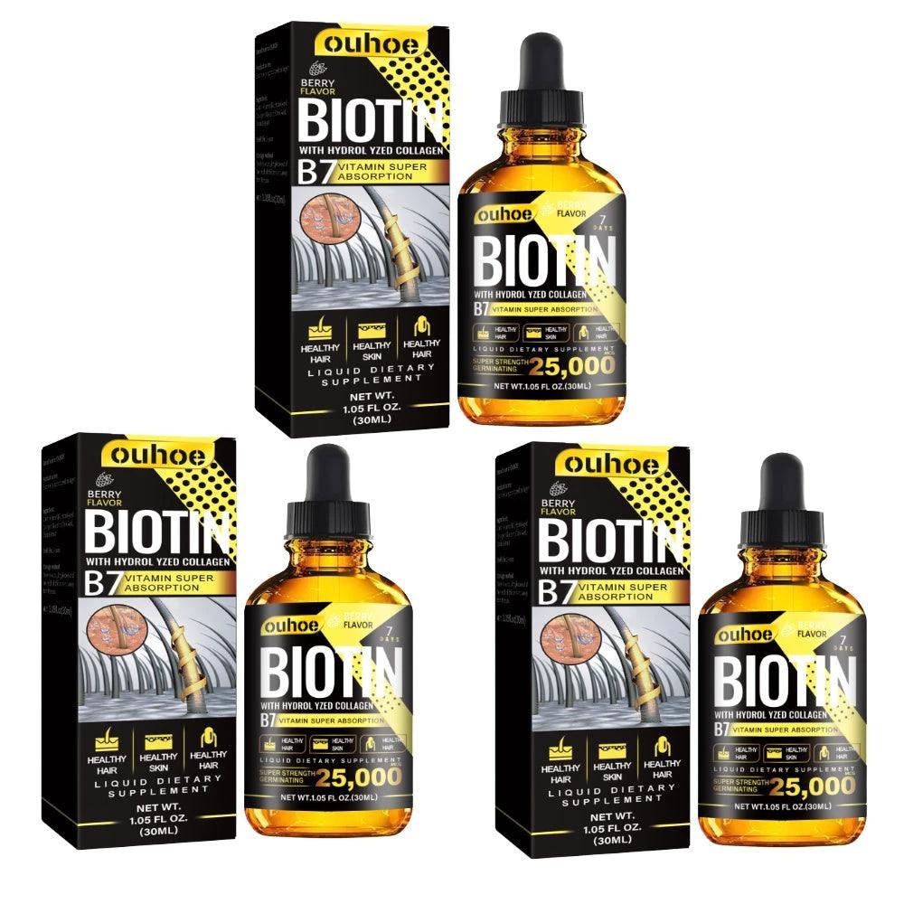 Mandotos Collagen B7 Vitamin Hair Oil bottle, designed to strengthen and revitalize hair with nourishing ingredients.
