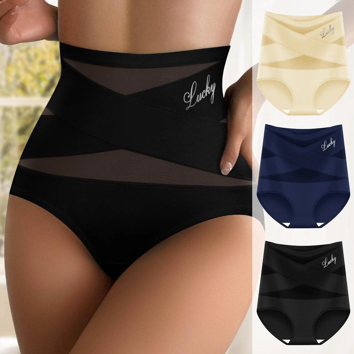 Elevate Your Curves: Women's High Waisted Tummy Control & Hip Lifting Triangle Pants - MANDOTOS