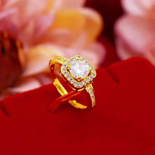 Fashion Jewelry Set - Zircon Gem Necklace Earring Ring - MANDOTOS