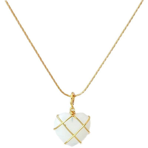 Fashion Moonstone Necklace - Cartoon Princess Love Girl Jewelry - MANDOTOS