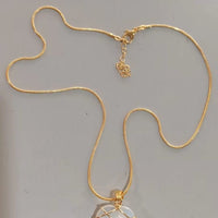 Fashion Moonstone Necklace featuring a cartoon princess design, ideal for girl jewelry by MANDOTOS.