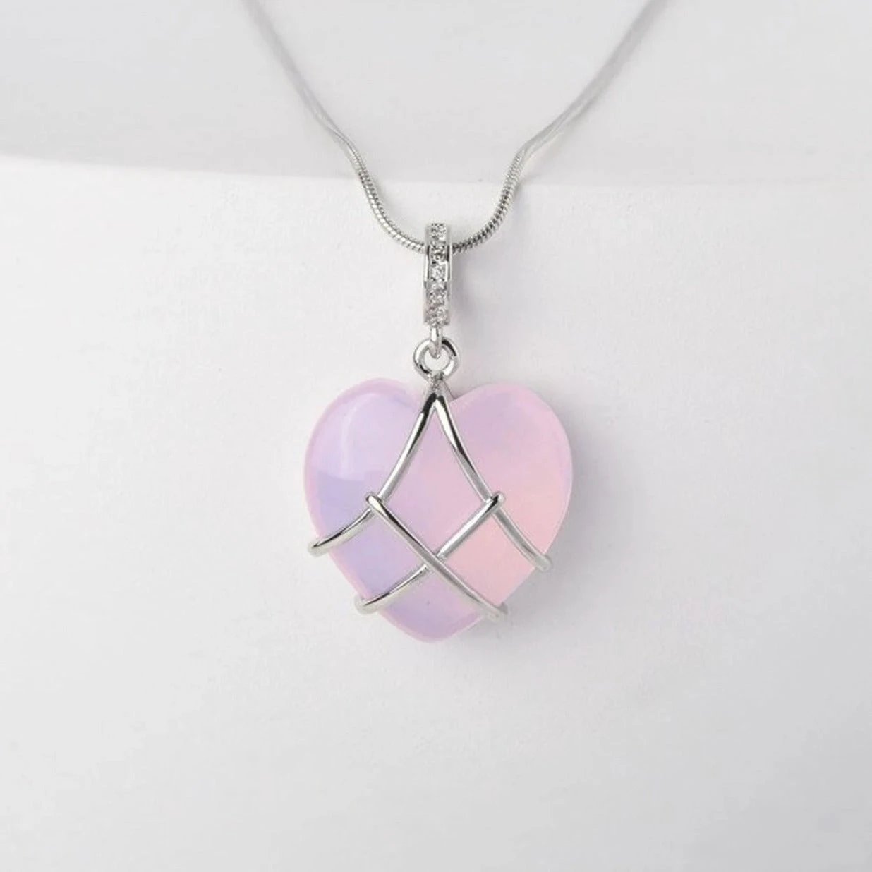 Fashion Moonstone Necklace - Cartoon Princess Love Girl Jewelry - MANDOTOS