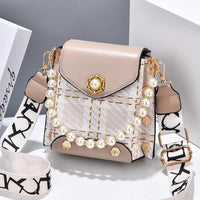 Mandotos women's crossbody bag with pearl chain, cute princess wallet design, perfect for summer phone carrying.