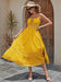 Women's Cotton Maxi Dress - Breathable Summer Dress With Embroidered Hem, Elastic Waist, And French Romantic Style - MANDOTOS