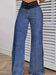 Girls' Solid Color Hollow High Waist Slimming Fashion Versatile Home Clothes Pants - MANDOTOS